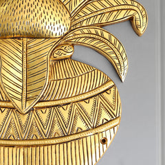 Brass Mangal Kalash Wall Hanging (9.5 Inch)