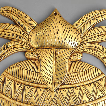 Brass Mangal Kalash Wall Hanging (9.5 Inch)