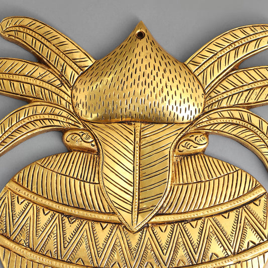 Brass Mangal Kalash Wall Hanging (9.5 Inch)