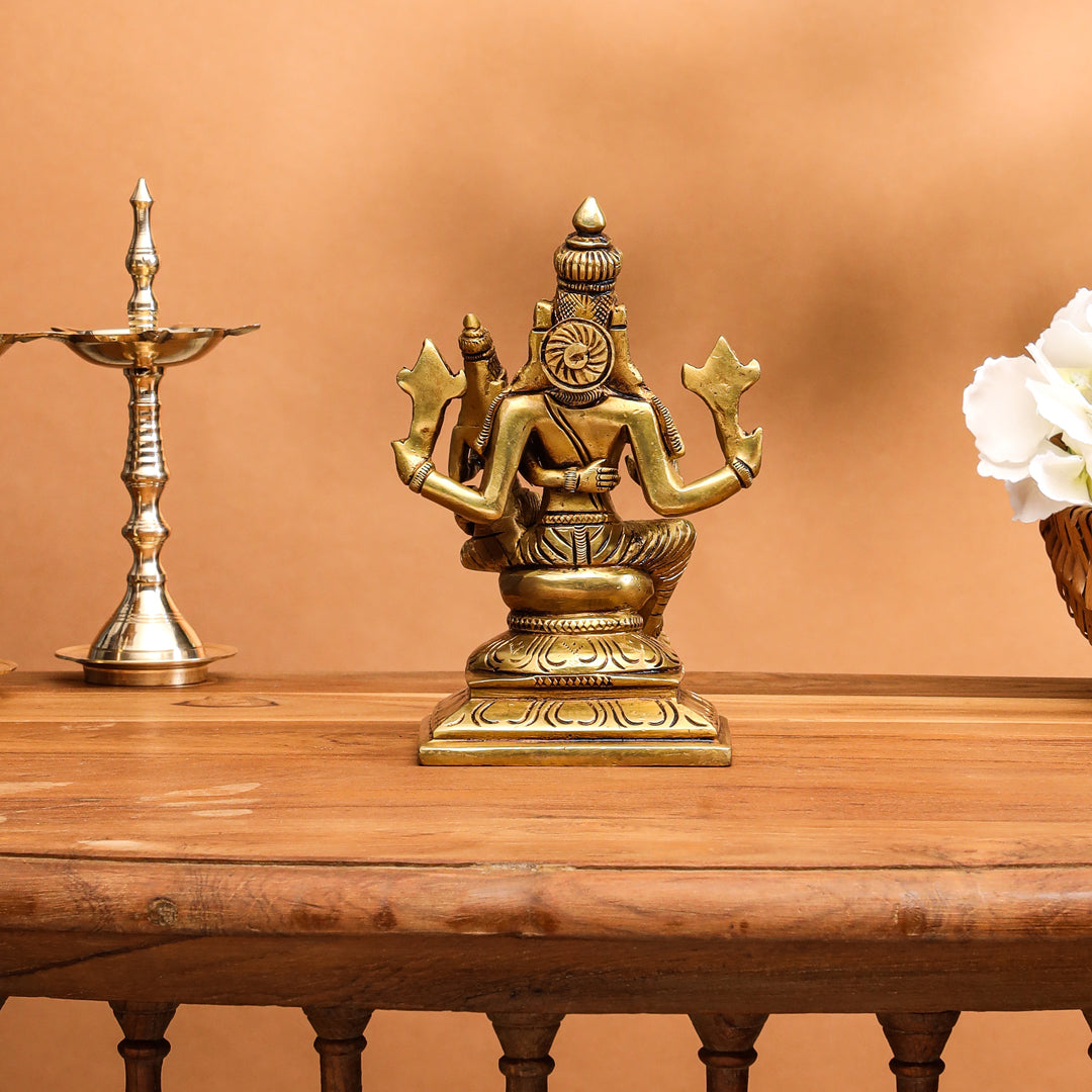 Brass Superfine Varaha Lakshmi Idol (6 Inch)