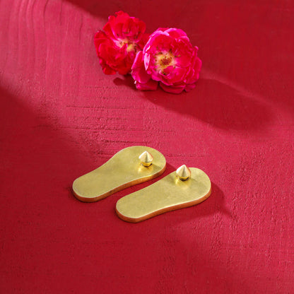 Brass Superfine Charan Paduka (3 Inch)