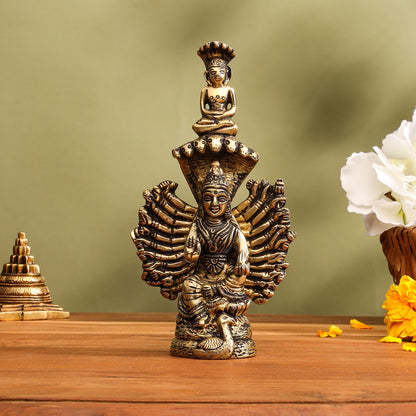 Brass Goddess Padmavati Idol (6.2 Inch)