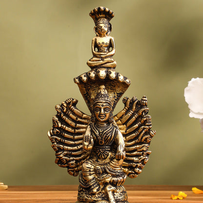 Brass Goddess Padmavati Idol (6.2 Inch)