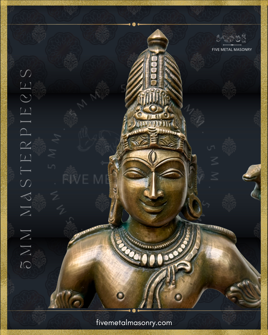 Vinadhara Dakshinamurti Shiva Panchaloha Bronze Icon - 16" - Masterpieces Collection