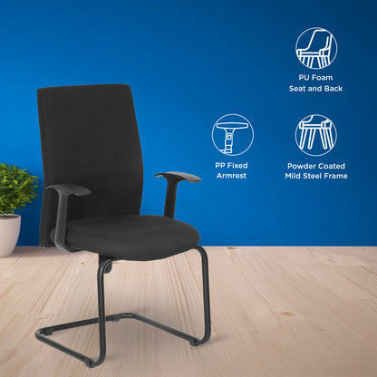 Nilkamal Optima Visitor Chair (Black)