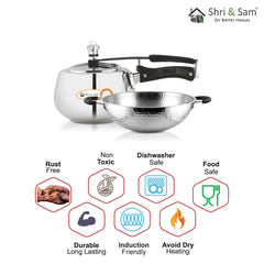 Stainless Steel 2 PCS Cookware Set