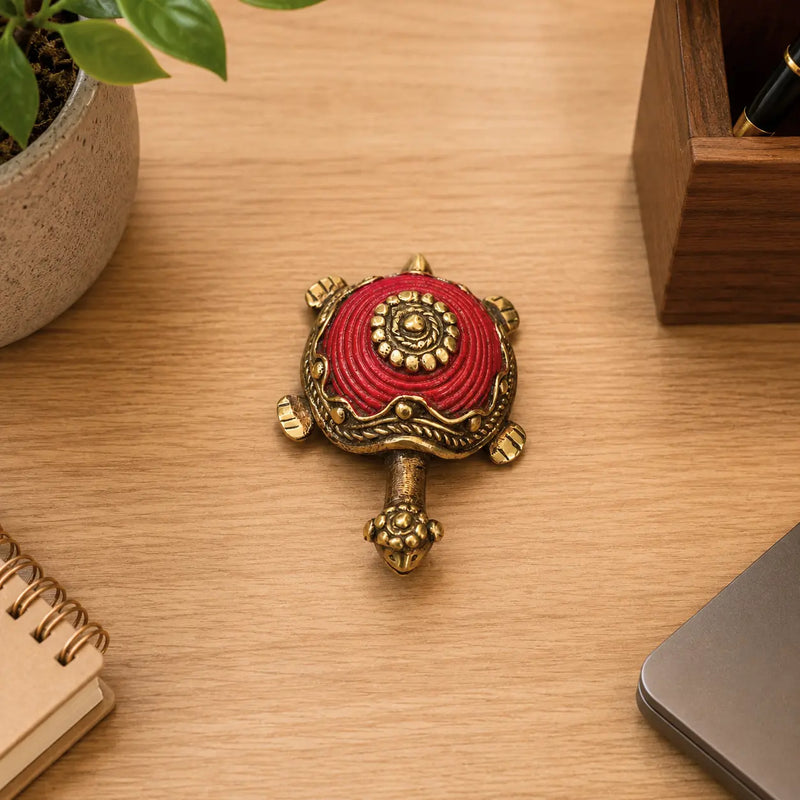 Brass Dhokra Tortoise Vastu/Feng Shui