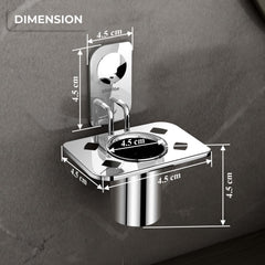 Plantex Stainless Steel Tooth Brush Holder/Tumbler Holder/Bathroom Accessories - (Dream - Chrome)-2