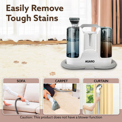 AGARO Crest Portable Spot Cleaner, Super Suction Cleaning Machine, Stain Remover, Multi-Purpose Portable Carpet and Upho