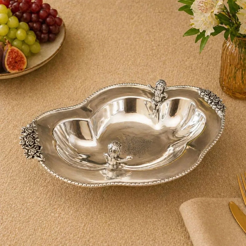 Brass Oval Decorative Dish Bowl / Platter