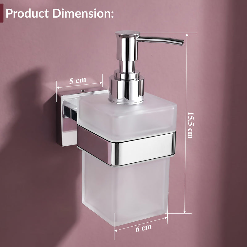 Plantex Heavy-Duty Stainless Steel Liquid Soap Dispenser/Hand Wash Dispenser/Shampoo Dispenser/Bathroom Accessories -Aqua (Chrome)-2