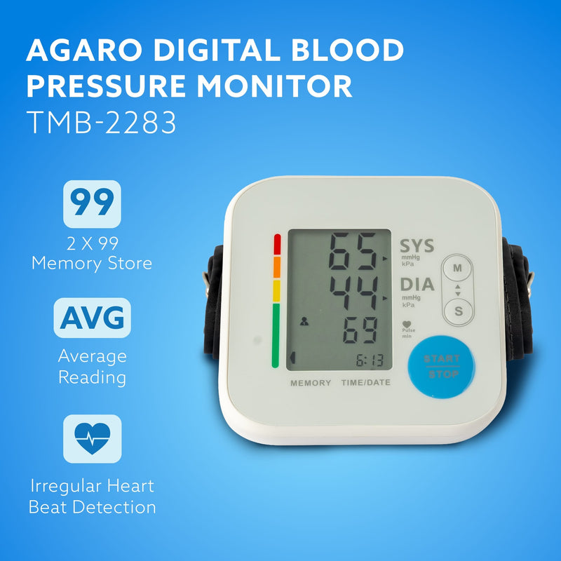AGARO Automatic Portable Digital Blood Pressure Monitor TMB-2283 for Home Use-2