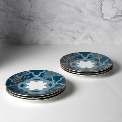 India Circus Oceanic Opulence Dinner Set (Pack of 20), For Family of 6