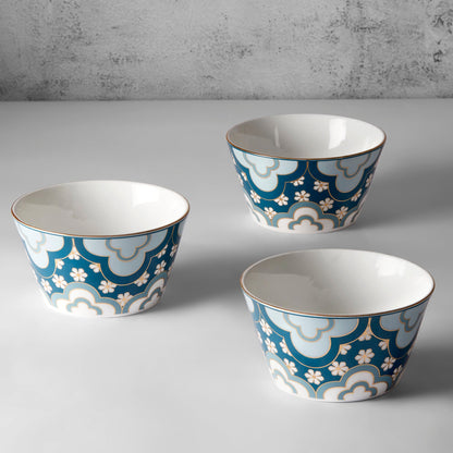 India Circus Oceanic Opulence Nikko Bowl Set of 3