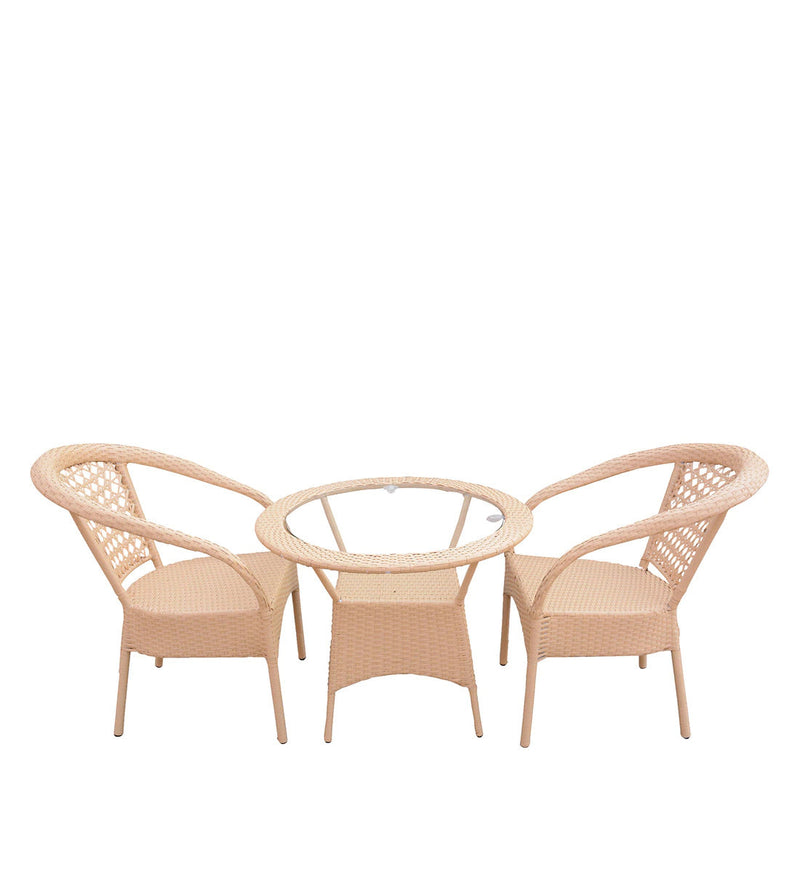 Appu Outdoor Patio Seating Set 2 Chairs and 1 Table Set