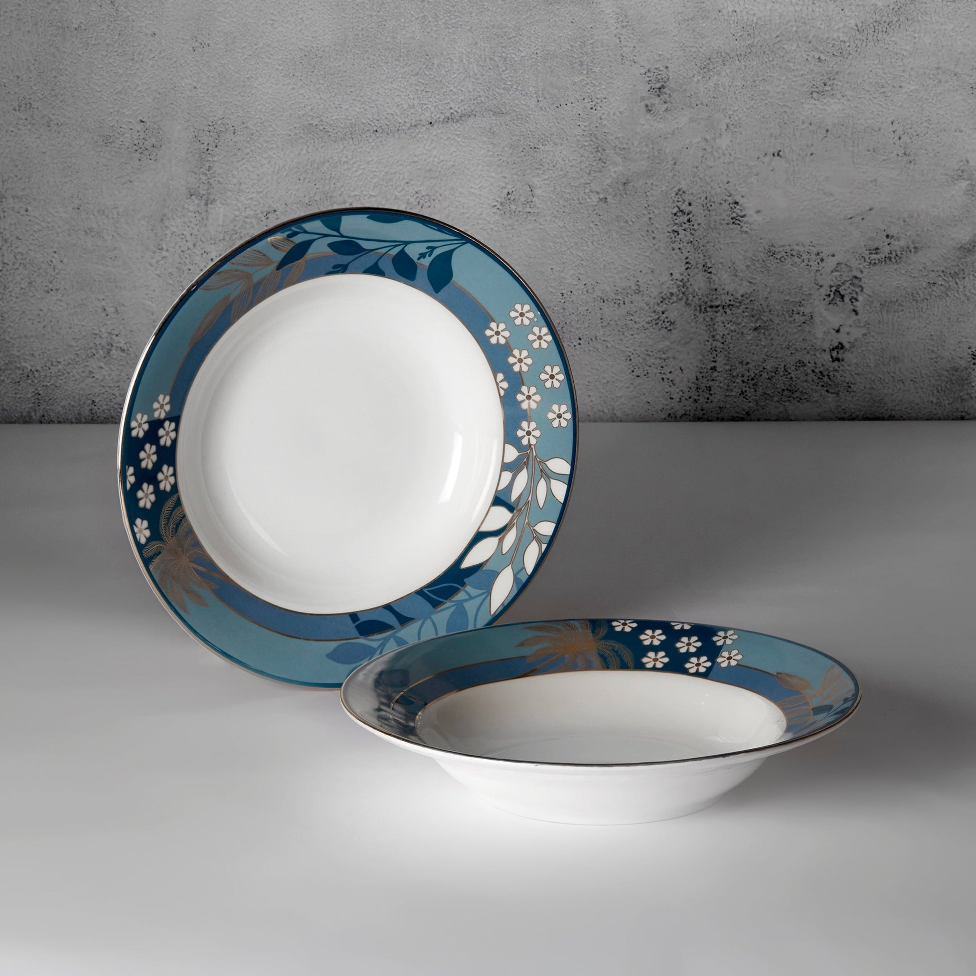 India Circus Oceanic Opulence Pasta Plate Set of 2