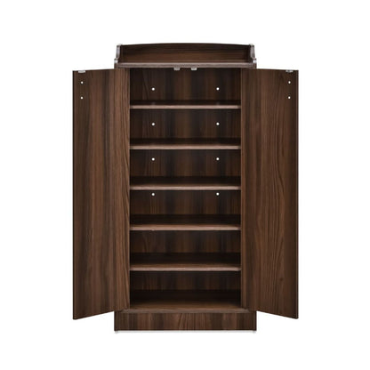 Nilkamal Claymont Shoe Cabinet (Classic Walnut)