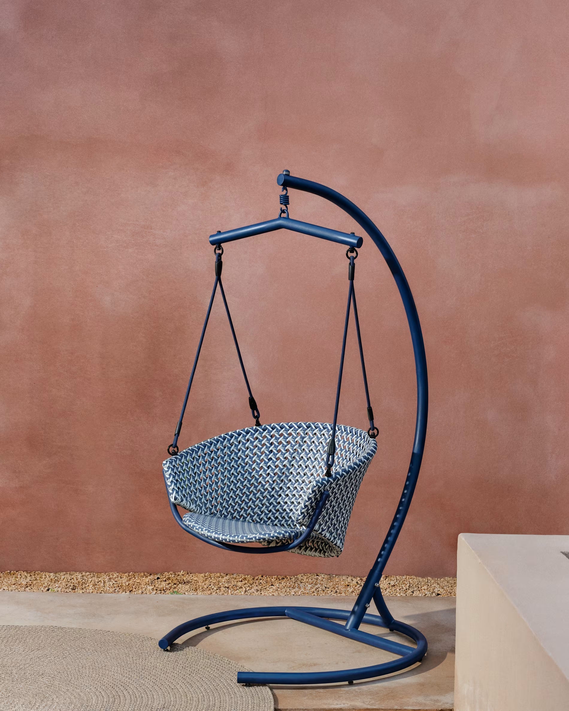 Solax Single Seater Hanging Swing With Stand For Balcony , Garden