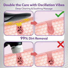 AGARO CM2407 Facial Cleansing Massager with Sonic Vibration Technique, 5 Cleaning Modes, Waterproof, Soft Silicone Brist