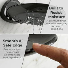 Plantex J4 Stainless Steel Wall Mounted Soap Holder for Bathroom/Soap Holder for Kitchen/Soap Stand for Bathroom/Bathroom Accessories (PVD Black Finish) Angel-5