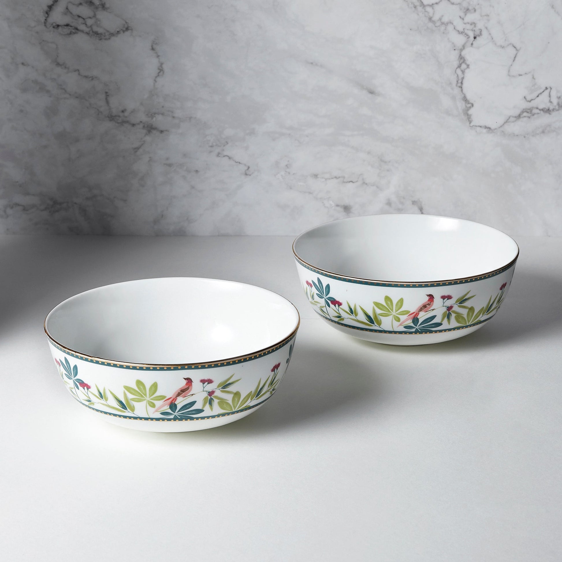 India Circus Grandeur Green Dinner Set (Pack of 20), For Family of 6