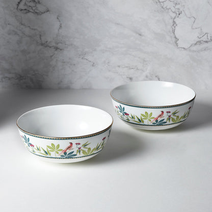 India Circus Grandeur Green Dinner Set (Pack of 20), For Family of 6