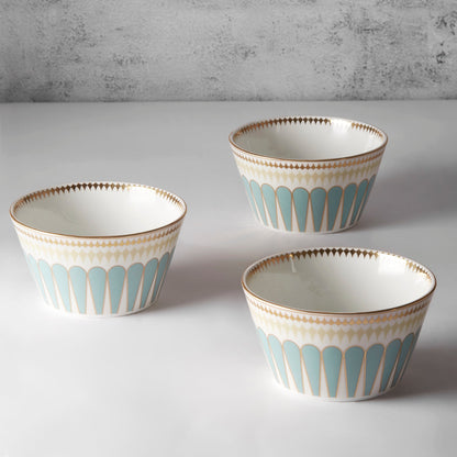 India Circus Regal Romance Nikko Bowl Set of 3