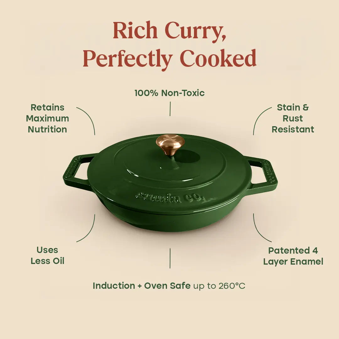 No. 10 Enamel Cast Iron Braiser (26cm)