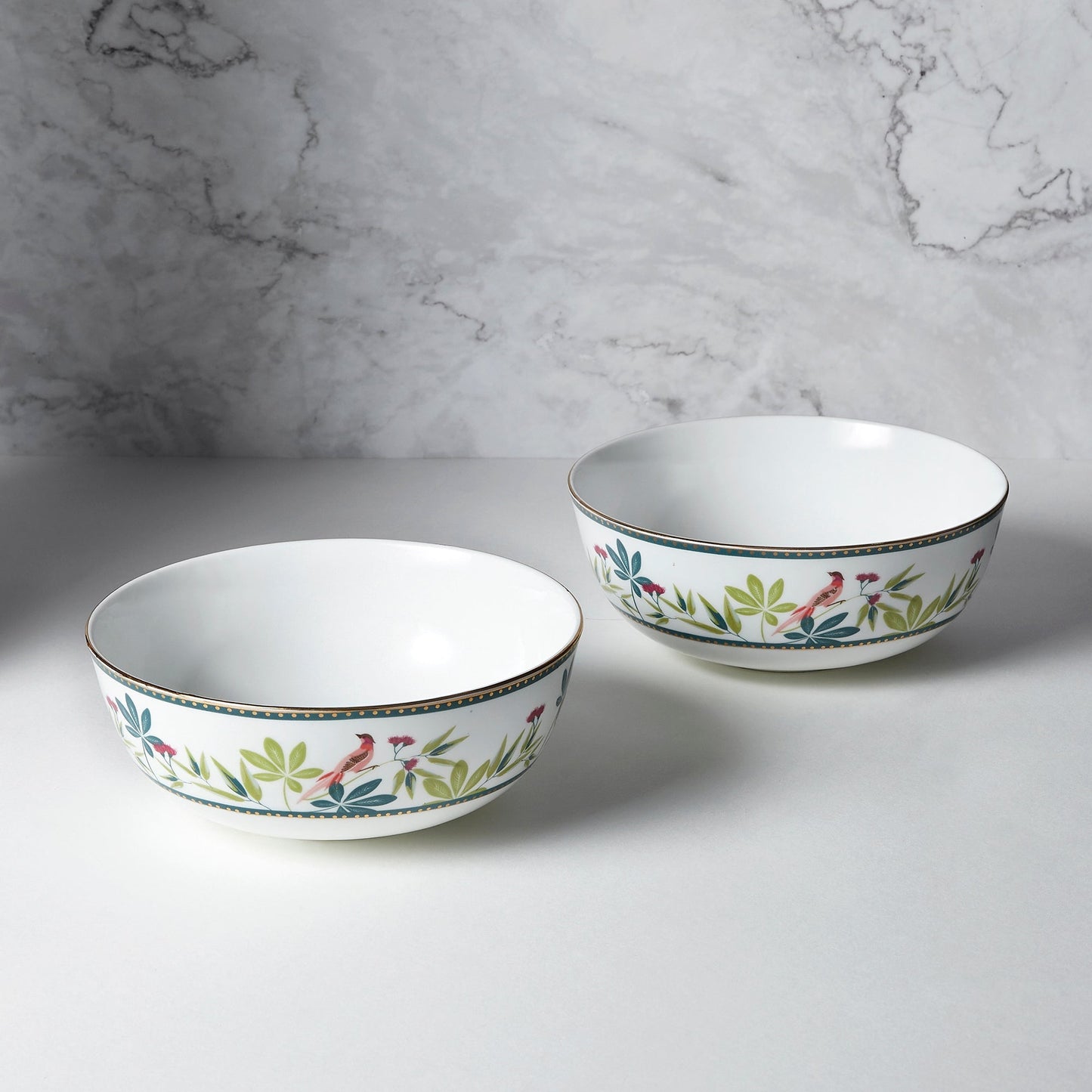 India Circus Grandeur Green Dinner Set (Pack of 20), For Family of 6