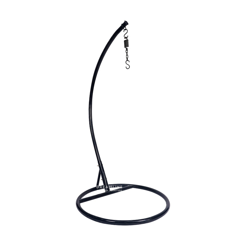 Piro Single Seater Hanging Swing With Stand For Balcony , Garden Swing (Dark Brown)