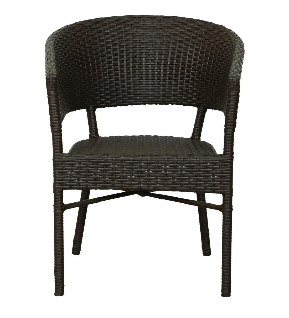 Bud Outdoor Patio Seating Set 2 Chairs and 1 Table Set (Brown)