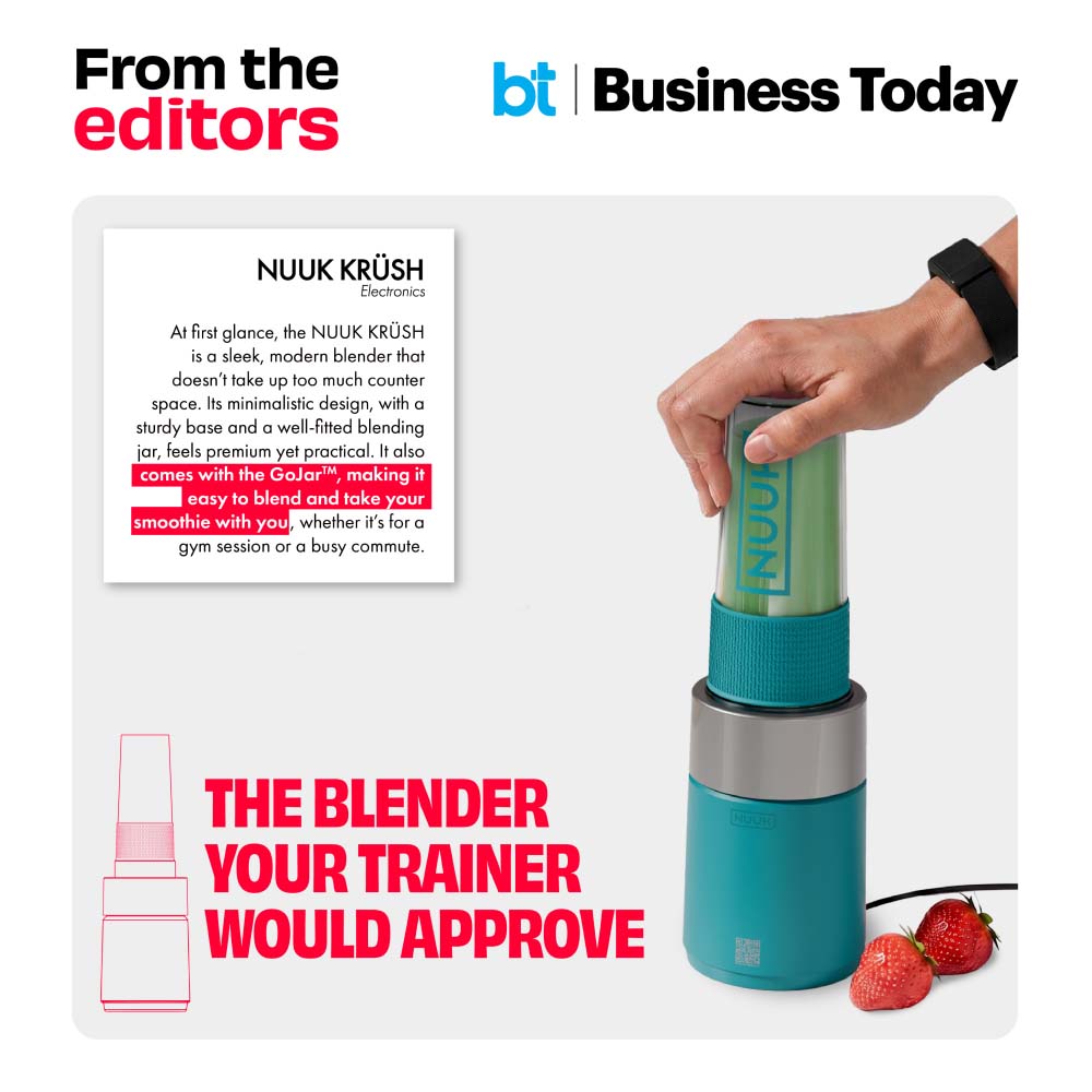 KRUSH | Compact Mixer Grinder with Go Jar
