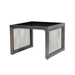 Eldric Outdoor Patio Seating Set 2 Chairs and 1 Table Set (Grey)