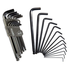 AGARO 26pcs ஹெக்ஸ் ஆலன் கீ ரெஞ்ச் செட் - பால் எண்டுடன் கூடிய அங்குலம்/மிமீ, தொழில்துறை இயந்திரங்கள், மோட்டார் சைக்கிள்கள், சைக்கிள்கள், கார்கள், மரச்சாமான்கள், கருப்பு ஆகியவற்றை பழுதுபார்க்க -2