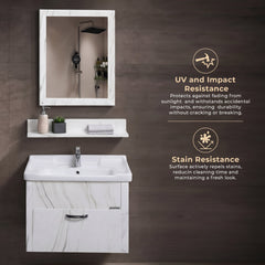 Plantex Unbreakable Wash Basin with Cabinet Full Set/BasinCabinet Vanity/Bathroom Vanity with Mirror (White)-3