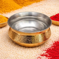 Brass Royal Handi For Serving (3 Inch)