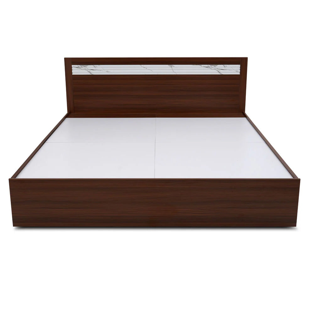 Nilkamal Akin Queen Bed without Storage (Walnut)