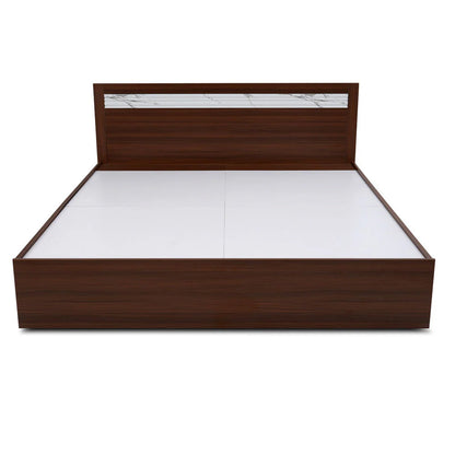 Nilkamal Akin Queen Bed without Storage (Walnut)