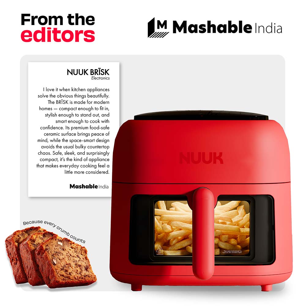 World's 1st 100% Toxin-Free ILAG® Certified CeramicTech™ Air Fryer with XL Basket | BRĪSK
