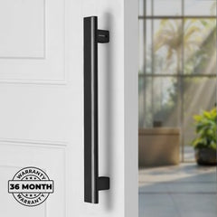 Plantex 12 Inch Main Door Handle/Aluminium Handle for Door/Black Pull-Push Handle for Home/Office/3 Years Warranty Pack of 1 (APS-612, Black)-3
