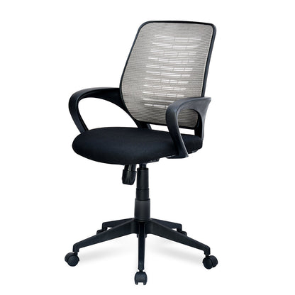 Nilkamal Otis Mid Back Mesh Office Chair (Black & Grey)