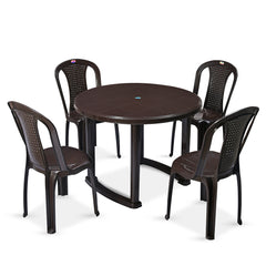 Nilkamal Meridian 1 + 4 Chairs Plastic Dining Set
