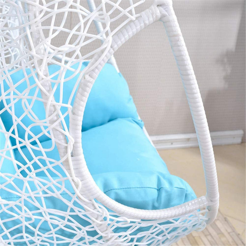 Elpidio Single Seater Hanging Swing With Stand For Balcony , Garden Swing (White)