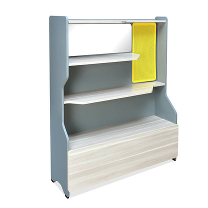 Nilkamal Furlenco Engineered Wood Display Unit in Cornsilk and Gothic Grey Finish