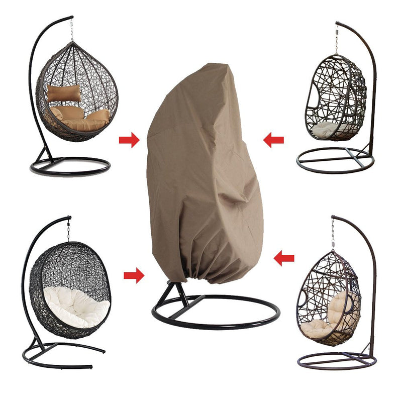 Dreamline Single Seater Hanging Swing Cover - Heavy Duty Waterproof Outdoor Furniture Cover - Patio Cover For Wicker Swing Chair