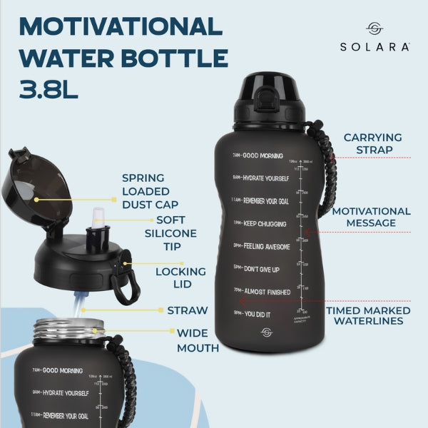 Motivational Water Bottle 3.8 L