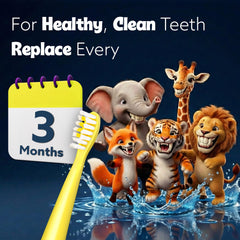 AGARO Rex V2.0 Kids Sonic Toothbrush Refill Heads Pack of 4-2