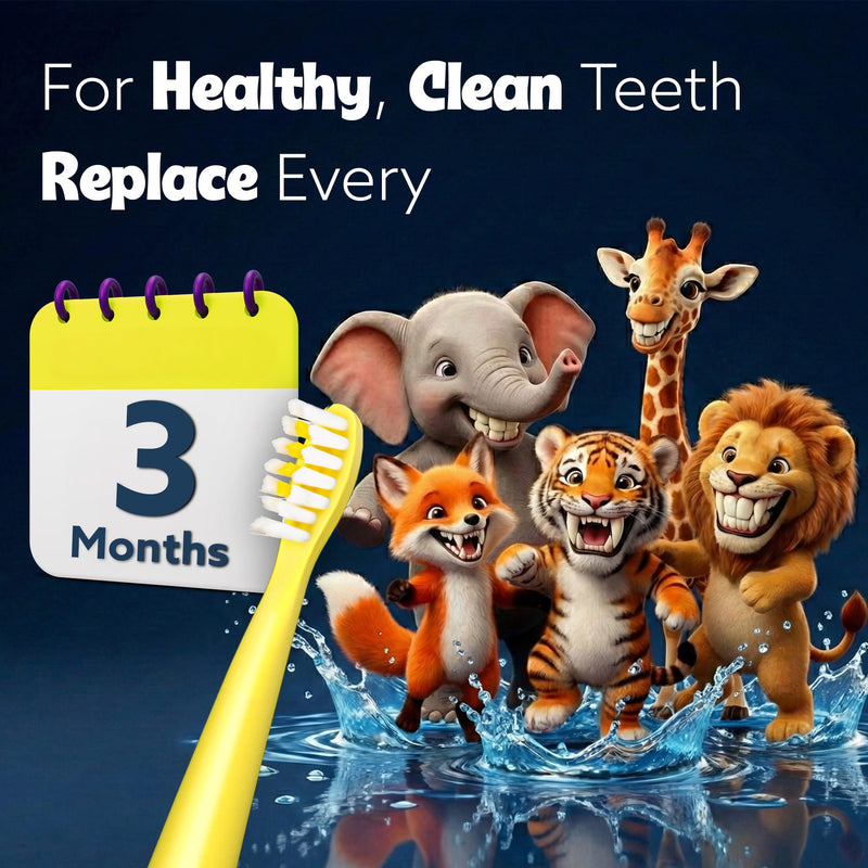 AGARO Rex V2.0 Kids Sonic Toothbrush Refill Heads Pack of 4-2