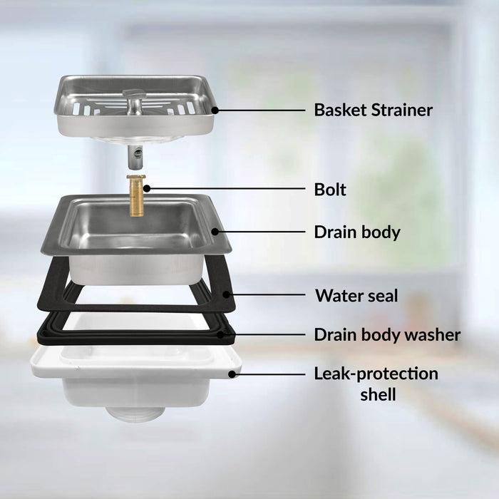 Plantex Coupling for Kitchen Sink/4.5 Inch Stainless Steel Waste Coupl ...