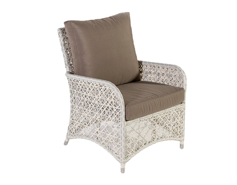 Alfonsi Outdoor Sofa Set 2 Seater, 2 Single seater and 1 Center Table (Beige + Brown)